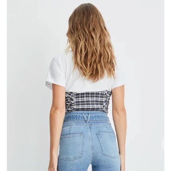 Veronica Beard Rainier Plaid Bustier Top - Picture 5 of 9